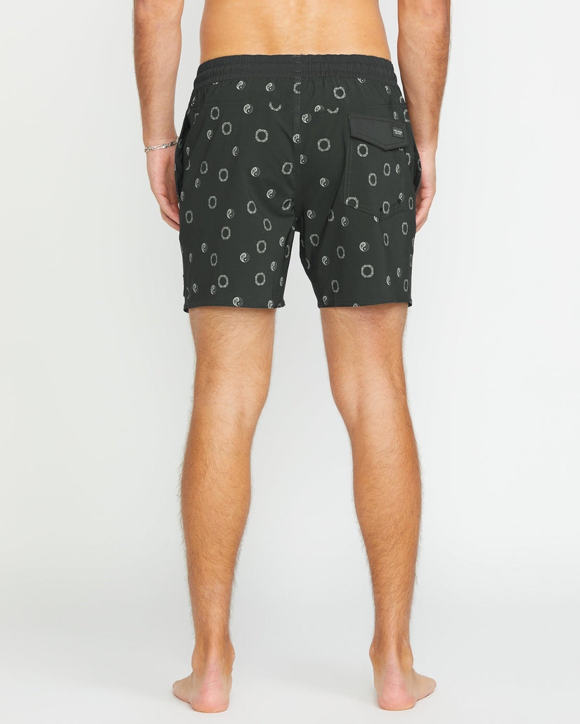 Boardshort Lido Print Trunk 16" - STEALTH