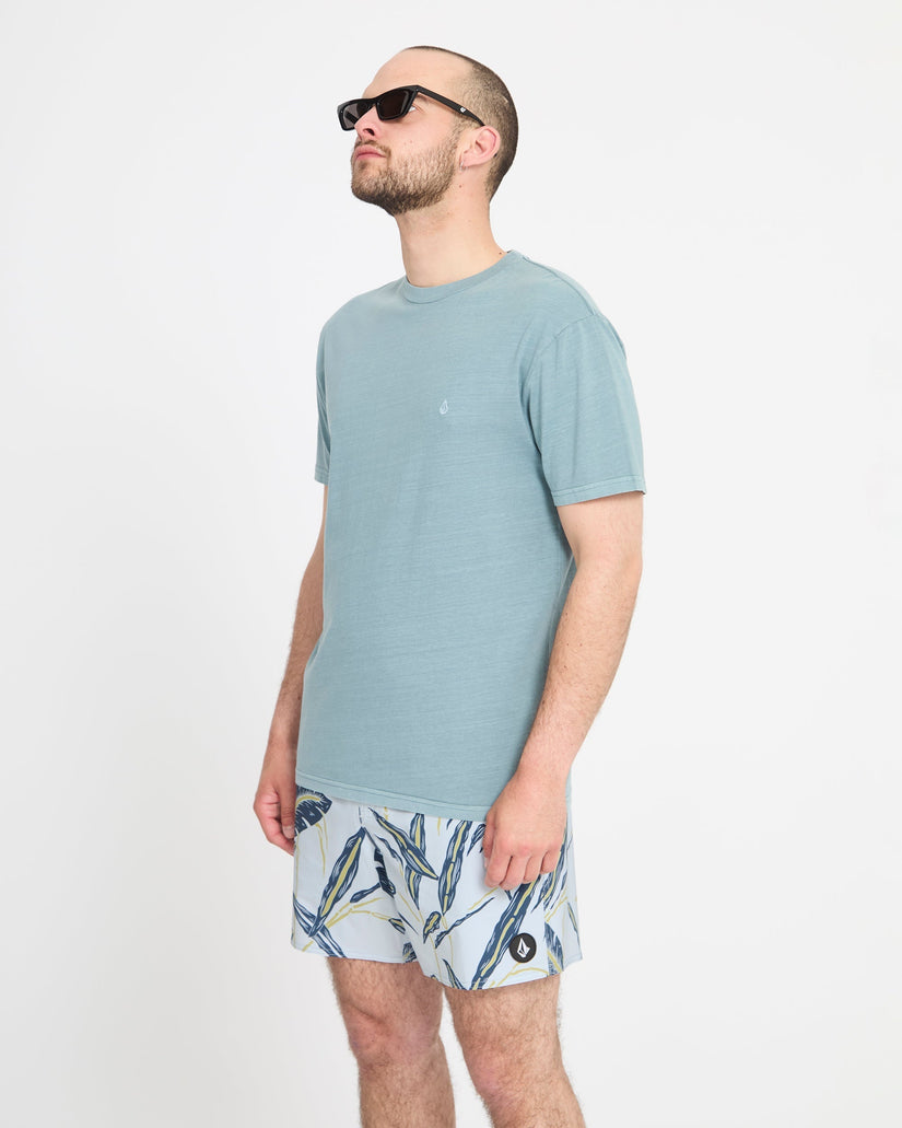 Boardshort Lido Print Trunk 16" - Light Blue Acid