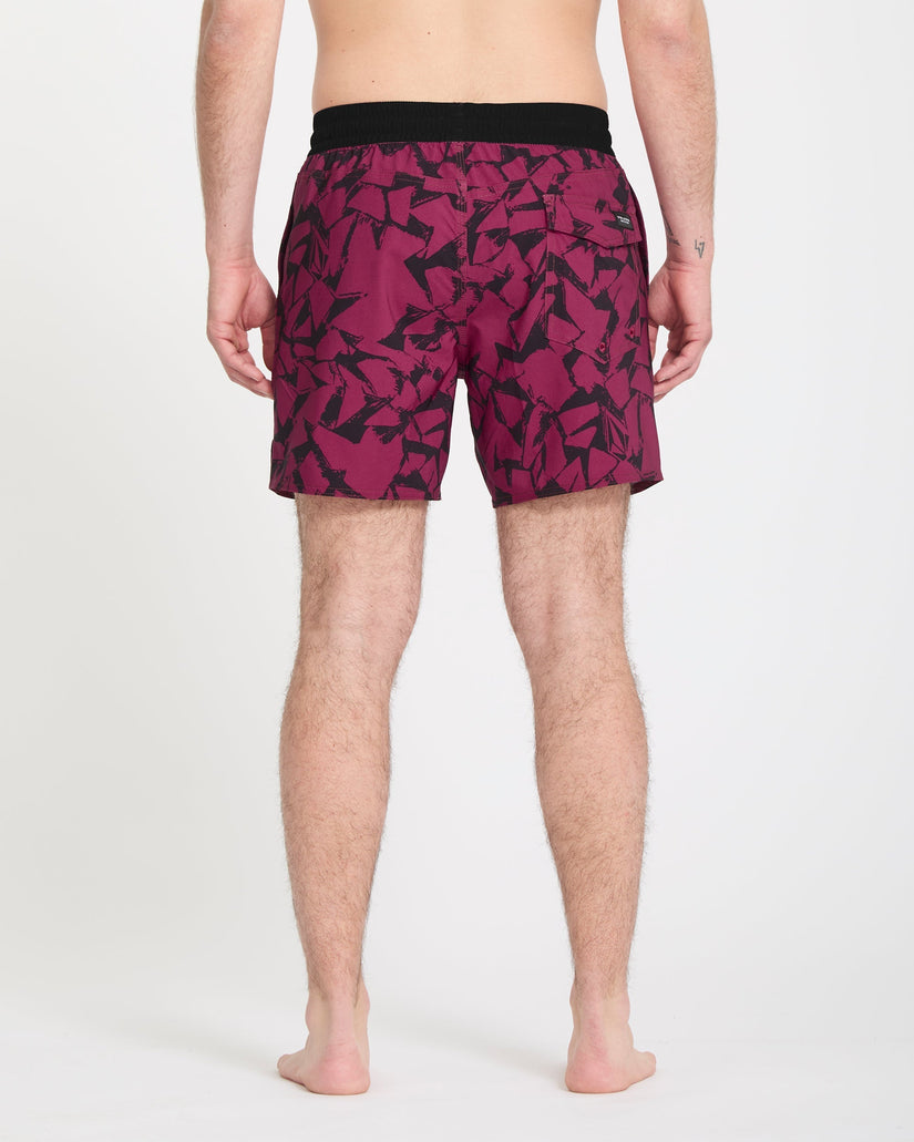 Boardshort Lido Print Trunk 16" - Sangria