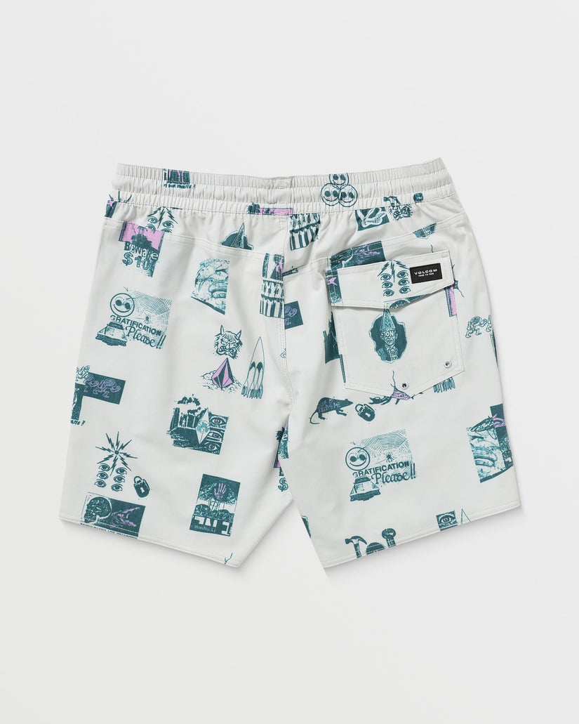 Boardshort Psyche Cotton Trunk 17" - Stone