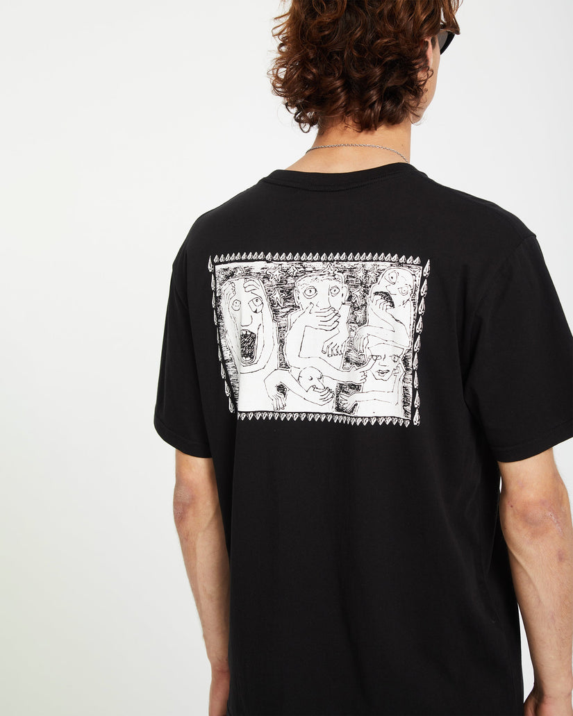 T-shirt Crazybal - BLACK
