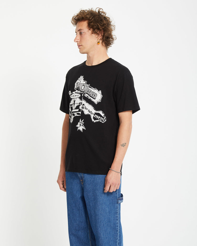 T-shirt V Ent - BLACK