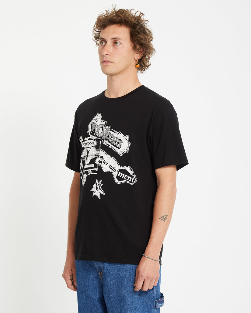 T-shirt V Ent - BLACK