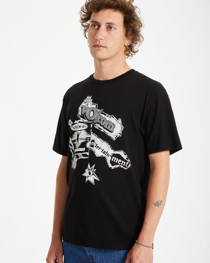 T-shirt V Ent - BLACK