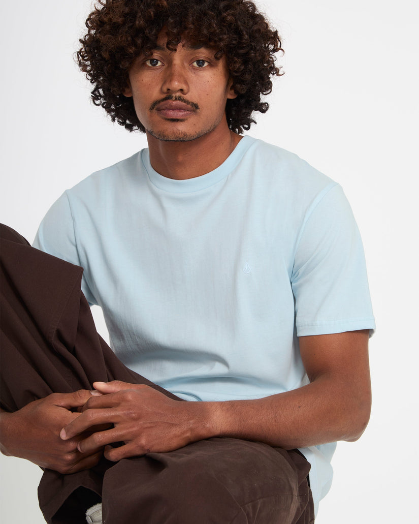 T-shirt Stone Blanks - Light Blue Acid