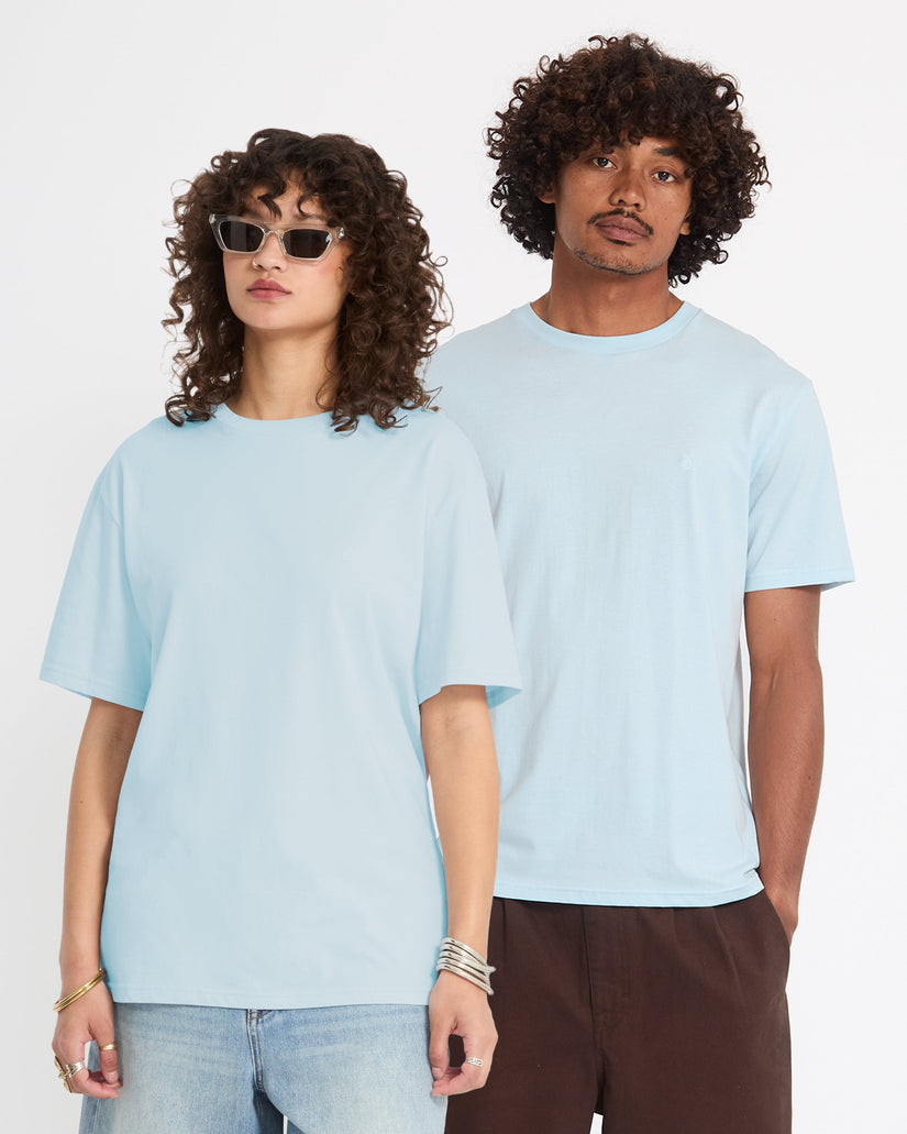 T-shirt Stone Blanks - Light Blue Acid