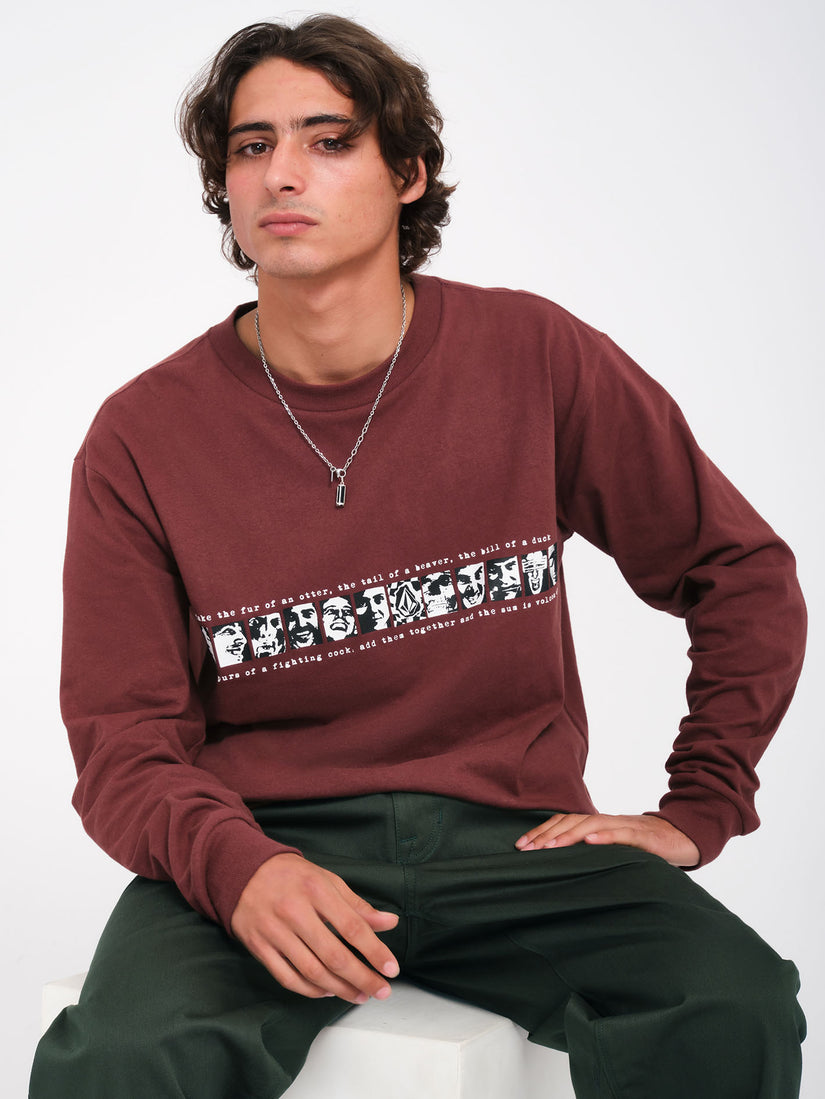 T-shirt Skate Vitals Remy - MERLOT