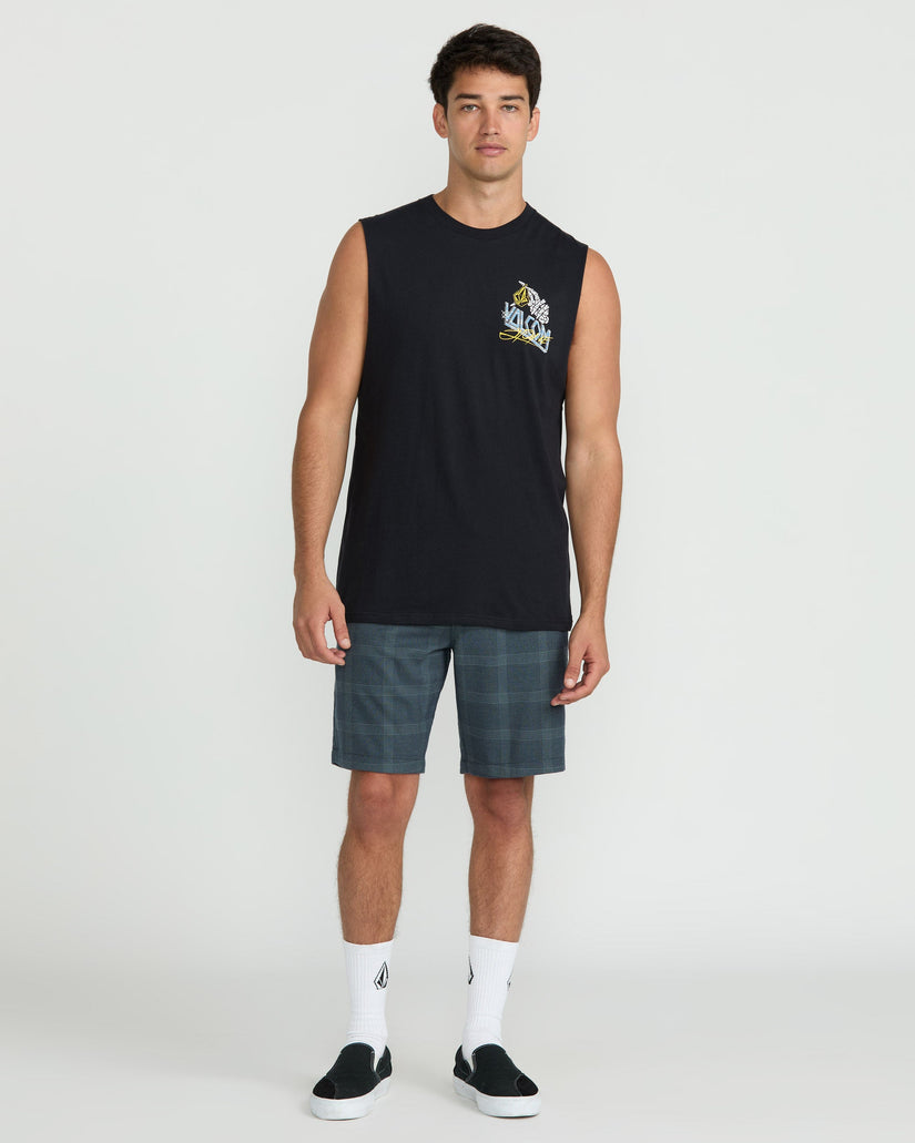 T-Shirt Dropped This Sleeveless - Antique Black