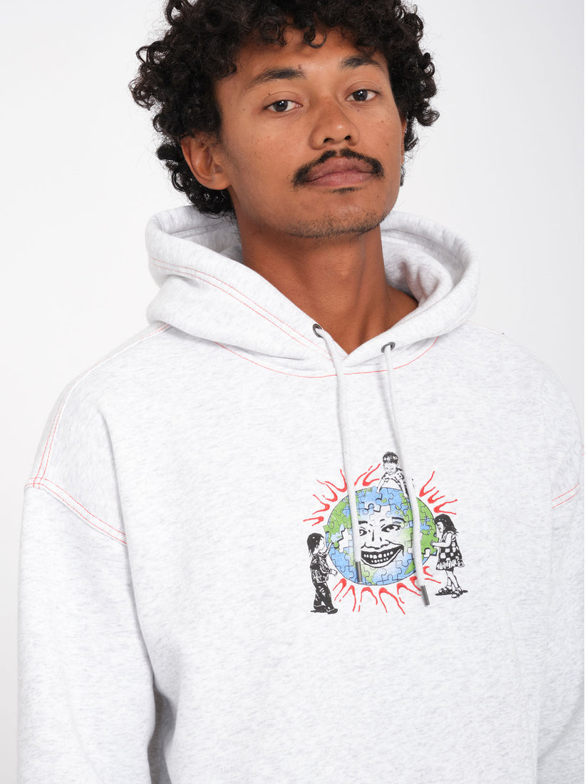 Sweat à capuche Keutchi 1 - BONE HEATHER