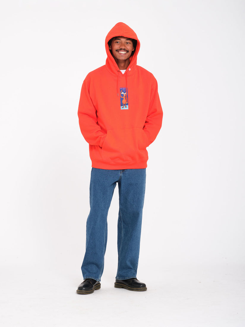 Sweat à capuche Olivmoose - BRIGHT RED