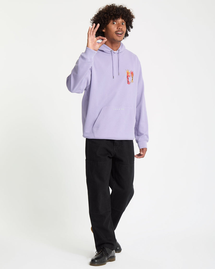 Sweat À Capuche Longo Cats - Purple Ash