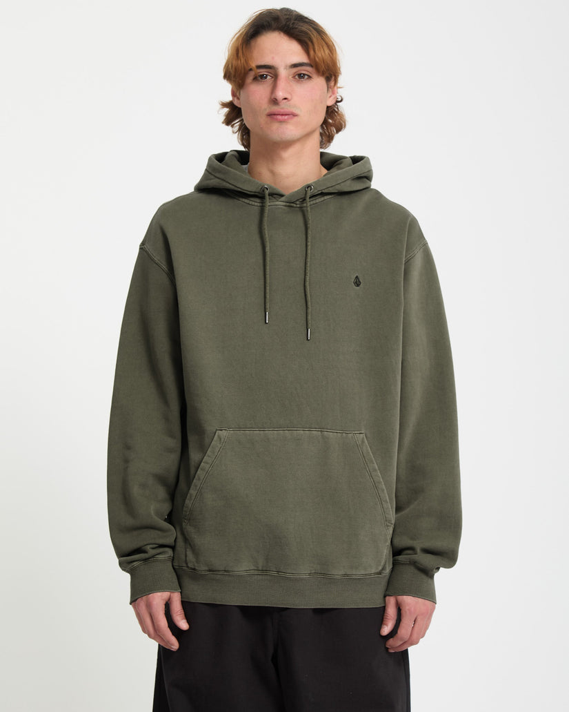 Sweat à capuche Single Stone - Dark Olive