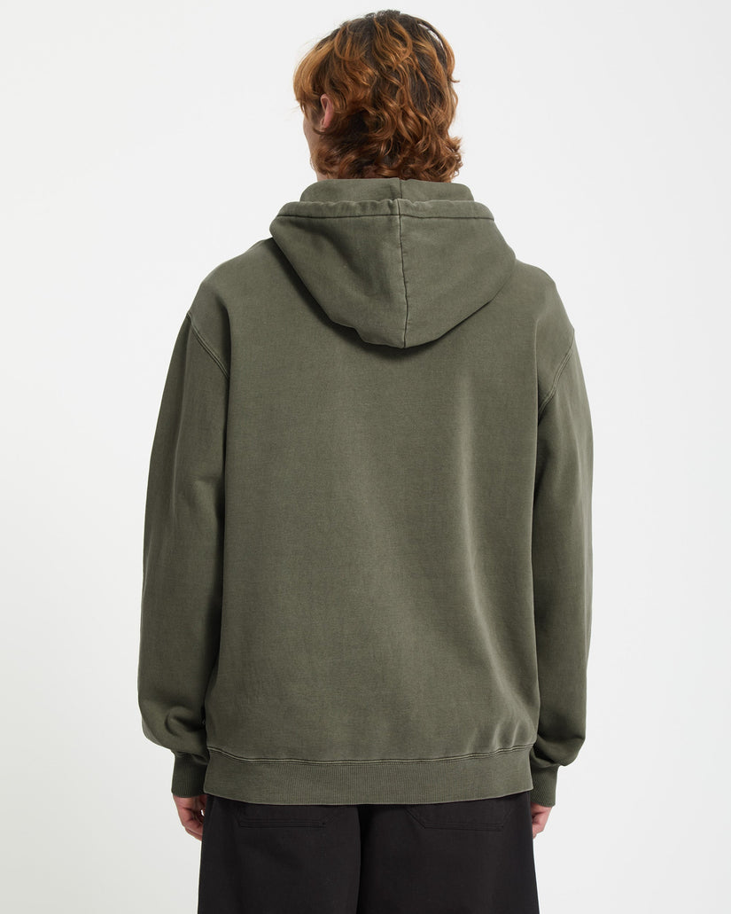 Sweat à capuche Single Stone - Dark Olive