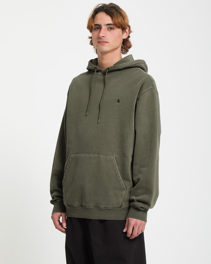 Sweat à capuche Single Stone - Dark Olive