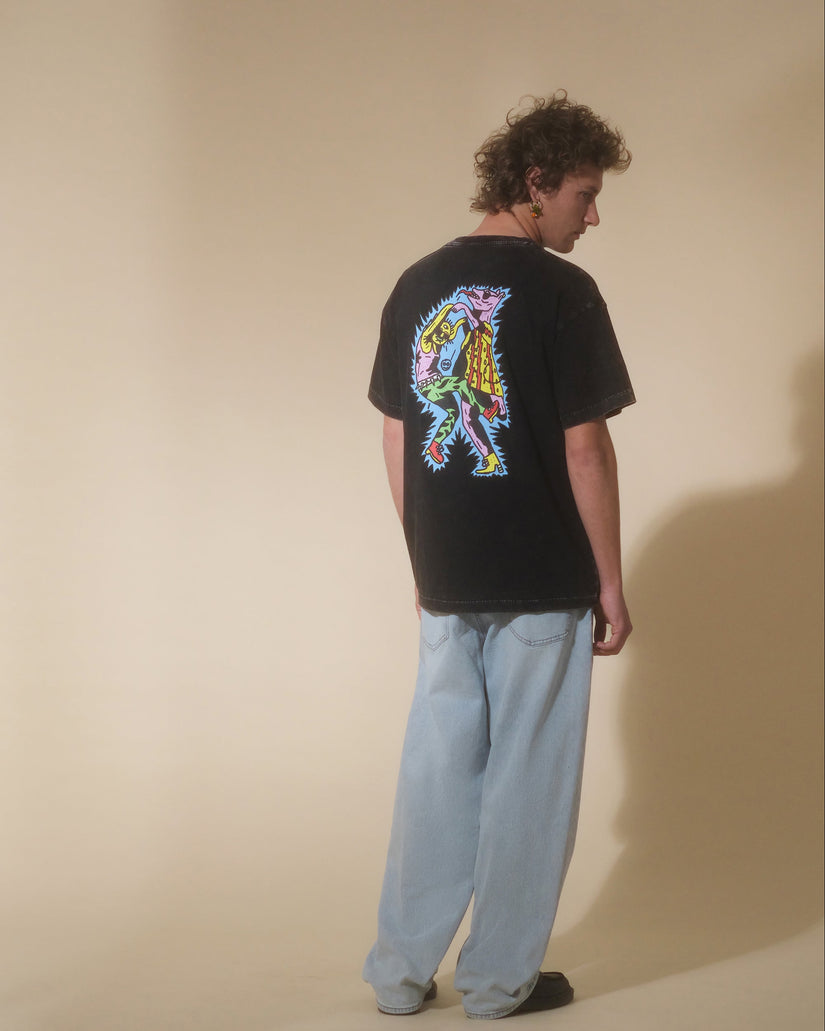 T-shirt Bob Mollema 1 - LIGHT ACID BLACK