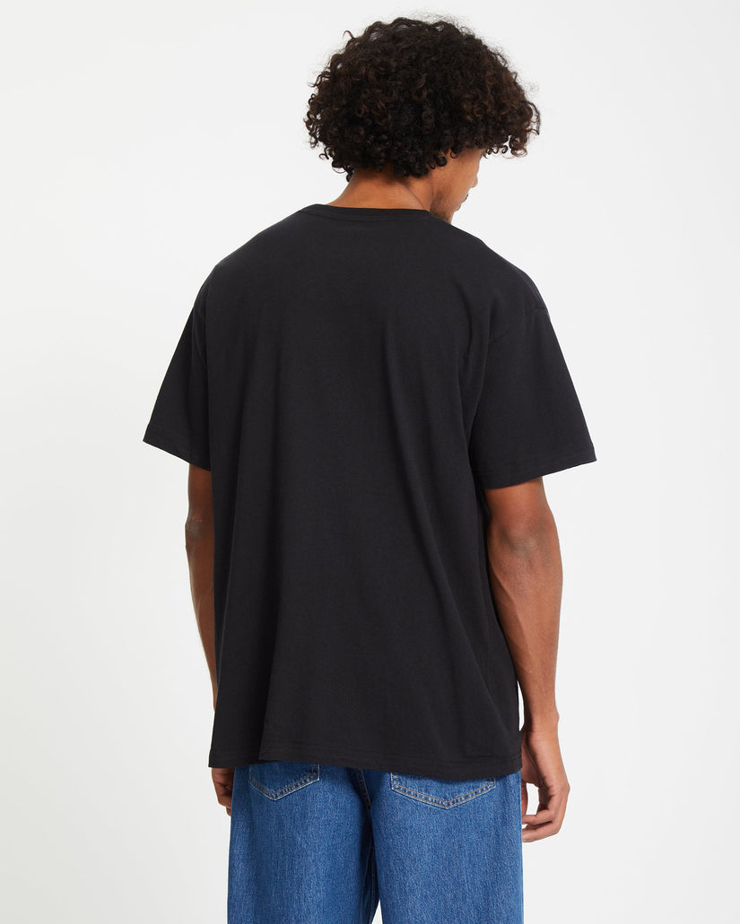 T-shirt en coton avec étiquette Check (Noir) - Homme | Site officiel