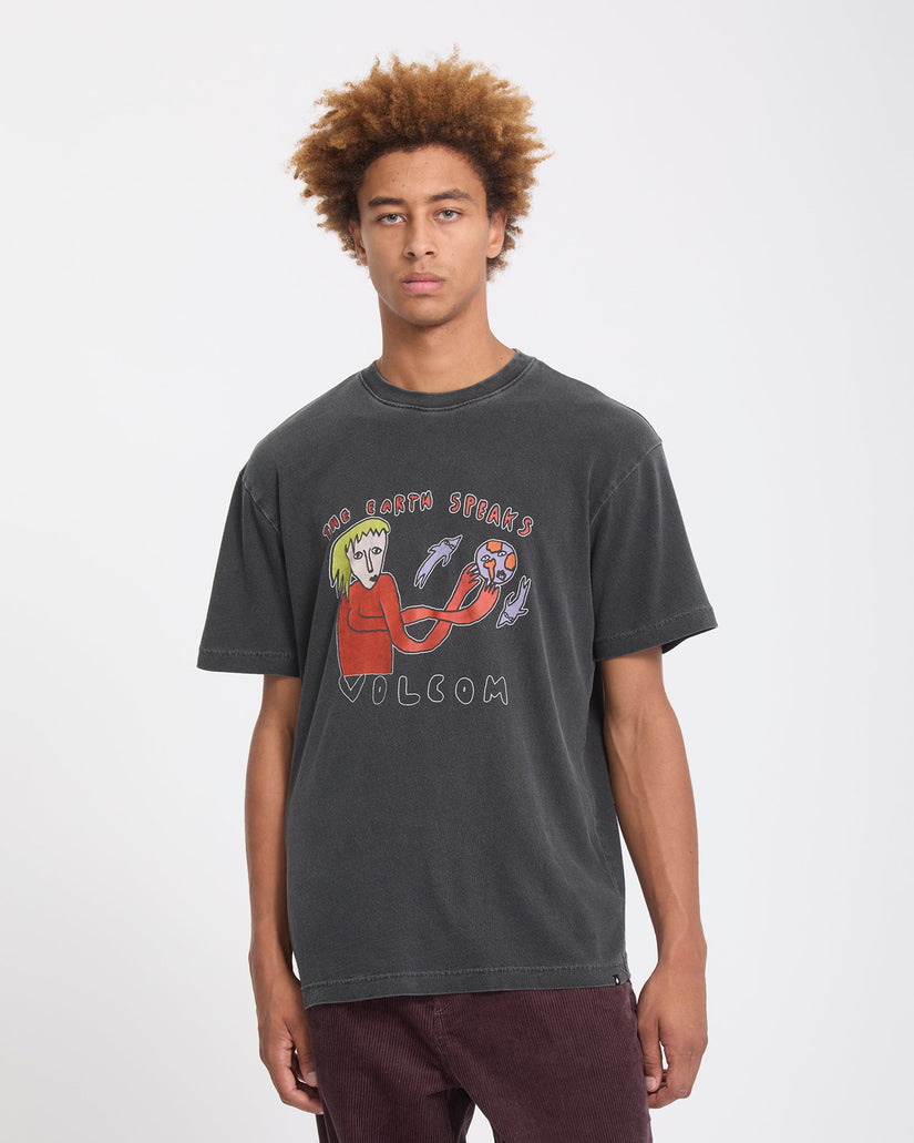 T-shirt Earth Speaks - Black