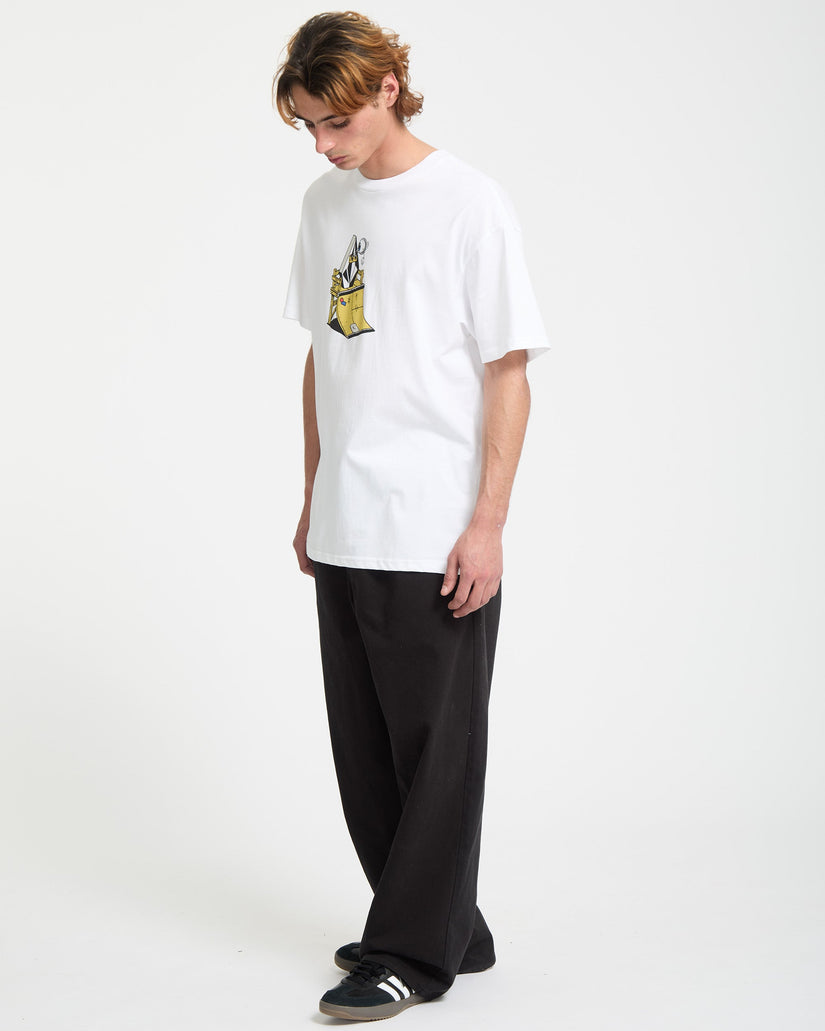 T-shirt Daniel Shepard Walleye - White