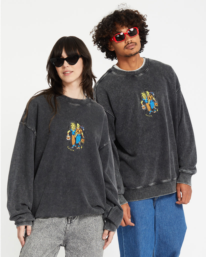 Sweatshirt Bob Mollema - LIGHT ACID BLACK