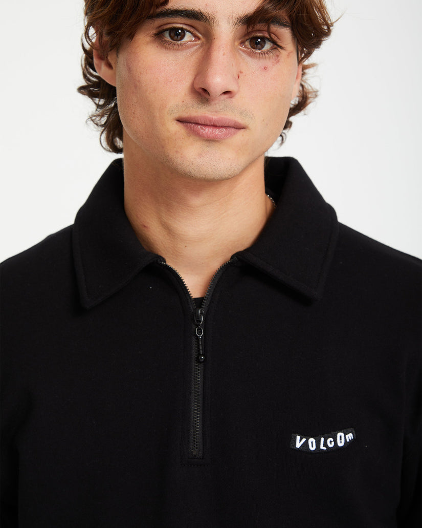 Sweatshirt Nevermine Terry - BLACK