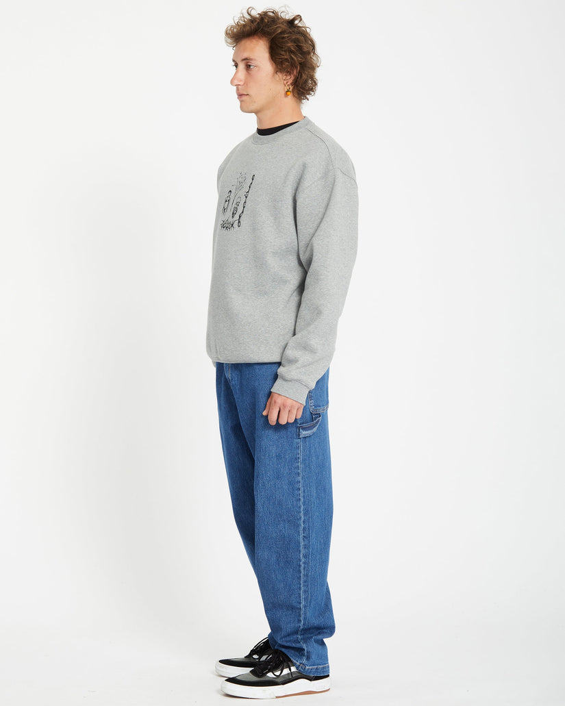 Sweatshirt Noder - HEATHER GREY