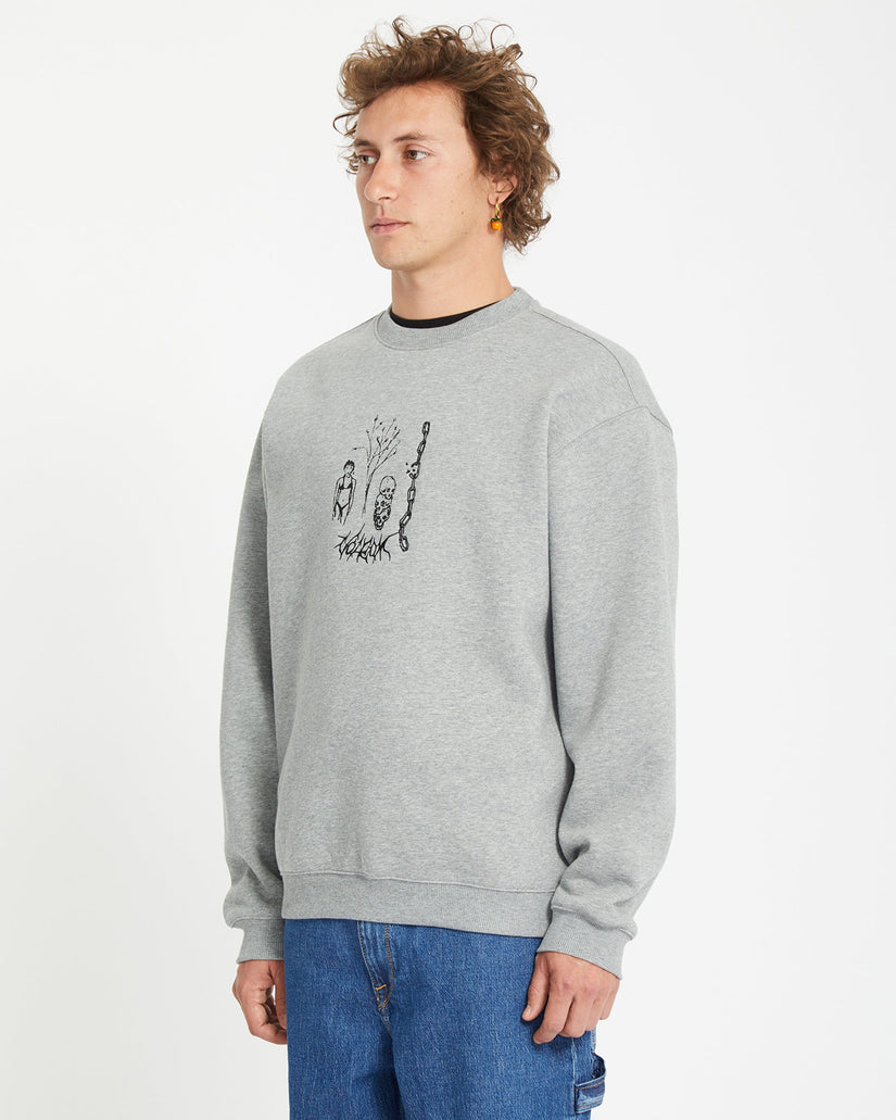 Sweatshirt Noder - HEATHER GREY
