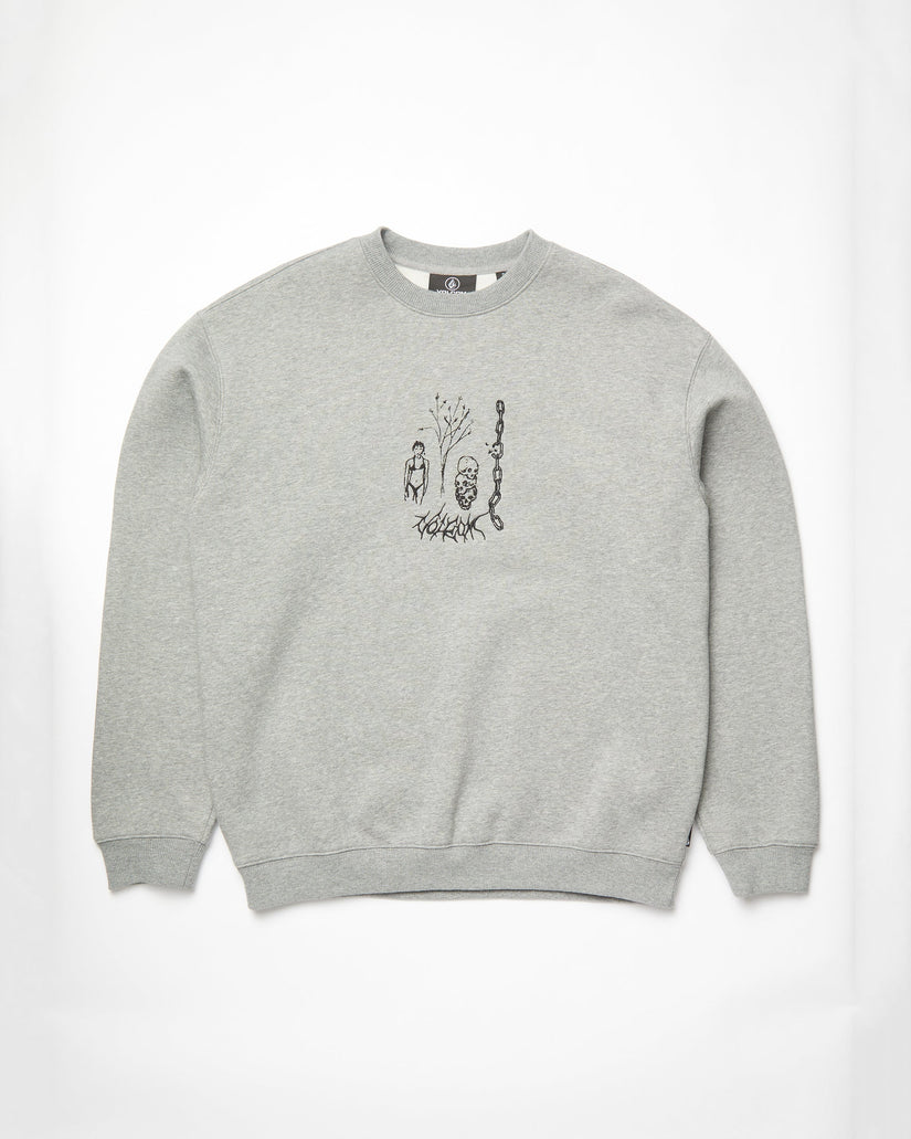 Sweatshirt Noder - HEATHER GREY