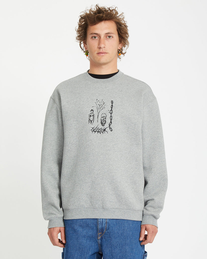 Sweatshirt Noder - HEATHER GREY
