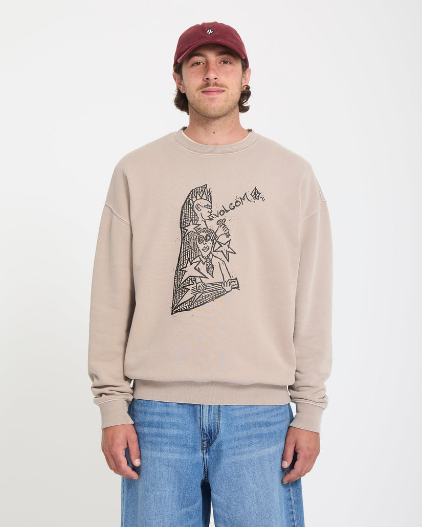 Sweatshirt Issam Auptel - Bark Brown