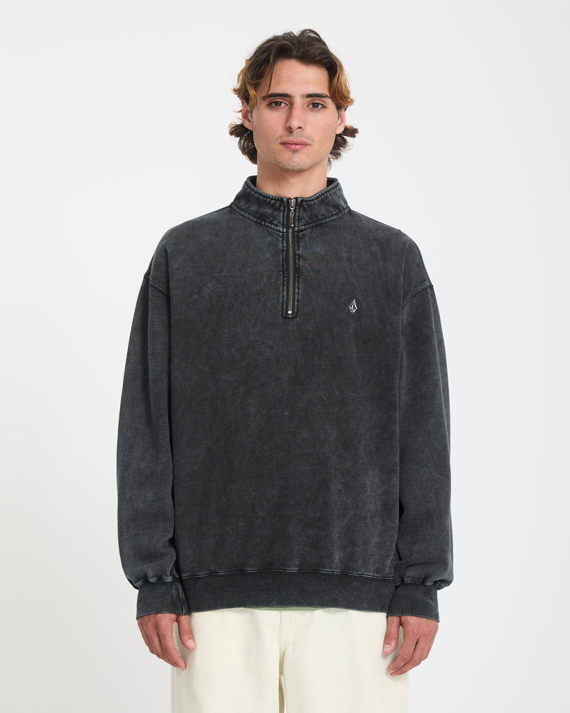 Sweatshirt zippé Single Stone - Light Acid Black