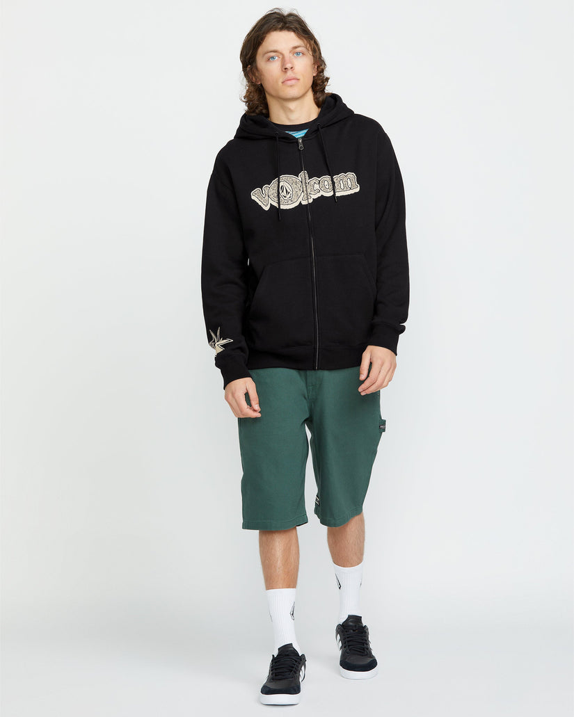 Sweat à Capuche Zippé Volcom Ent - BLACK