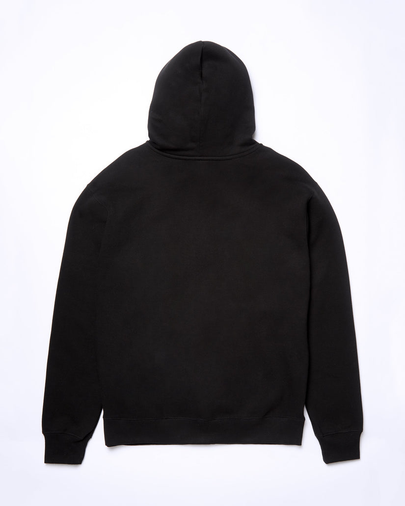 Sweat à Capuche Zippé Single Stone - BLACK