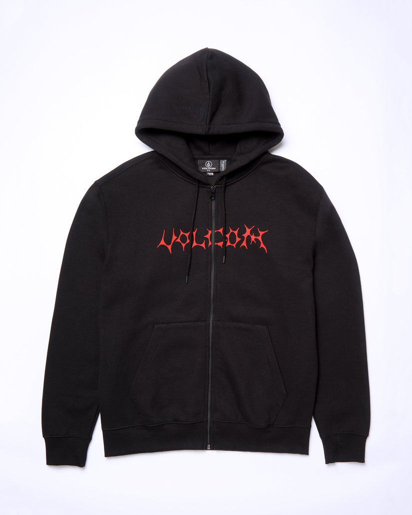 Sweat à Capuche Zippé Watanite - BLACK