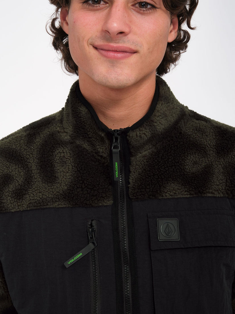 Sweat zippé Zephyr Storm Stone PRINT Homme Volcom France