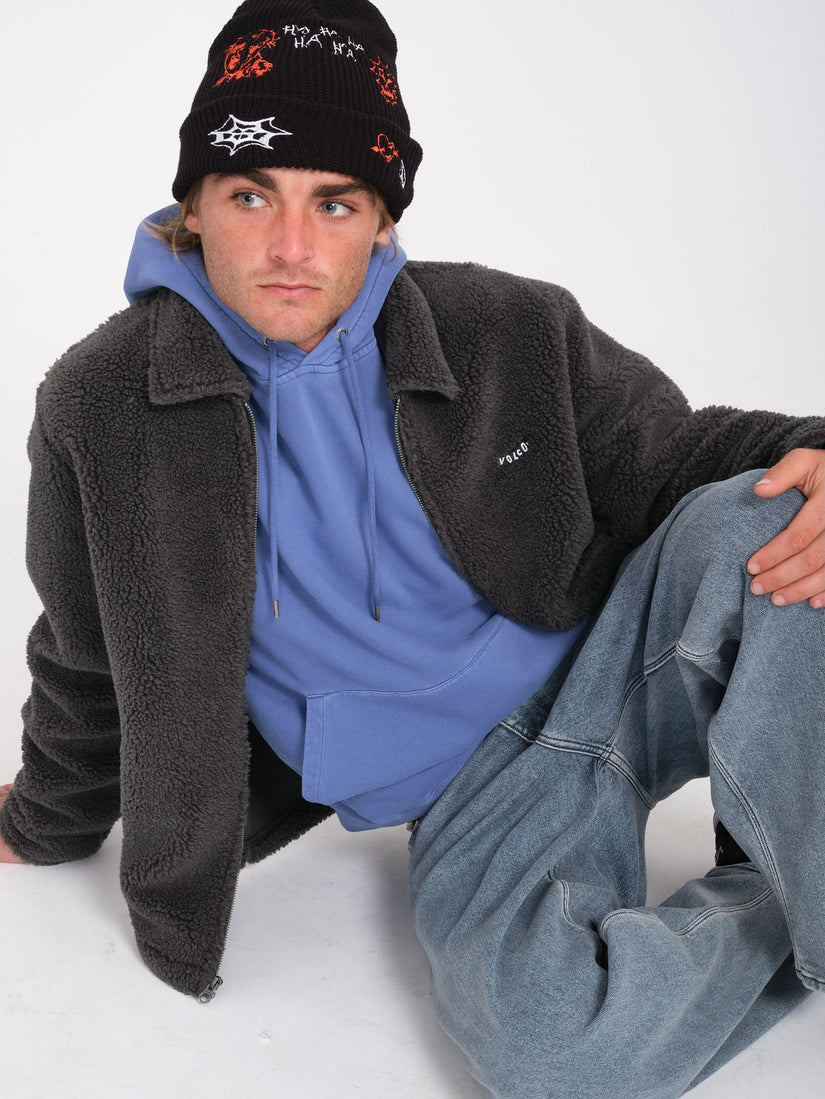 Veste Sherpa Zippée Edwart ll - ASPHALT BLACK