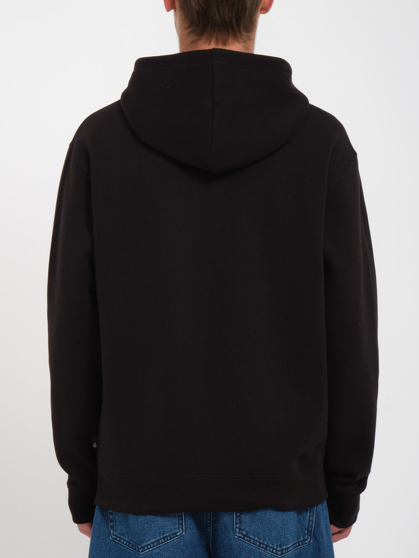 Sweat à capuche zippé Single Stone - BLACK