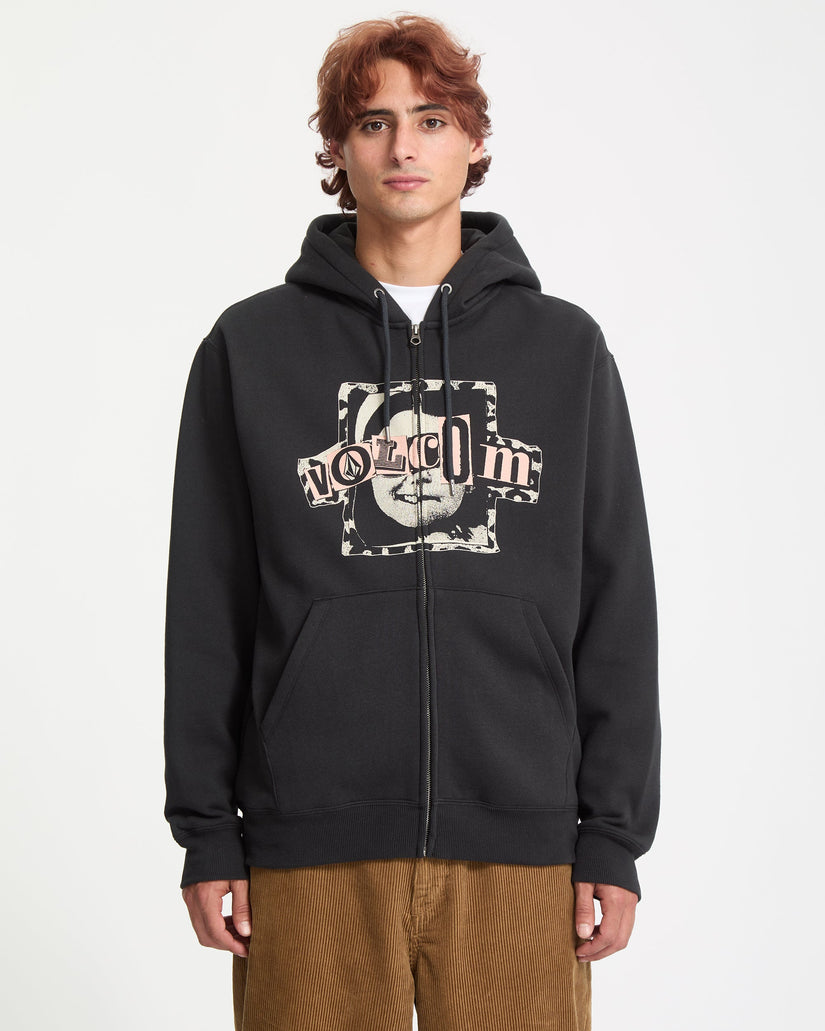 Sweat À Capuche Zippé Stick Stoner - Antique Black