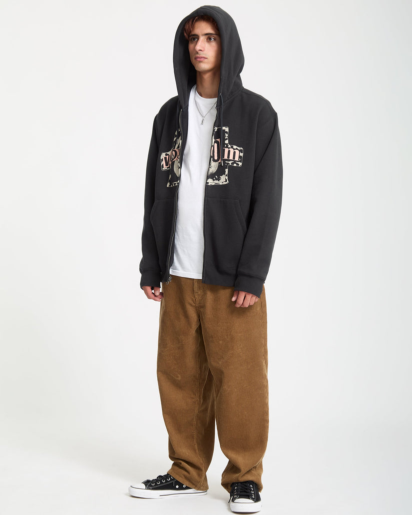 Sweat À Capuche Zippé Stick Stoner - Antique Black