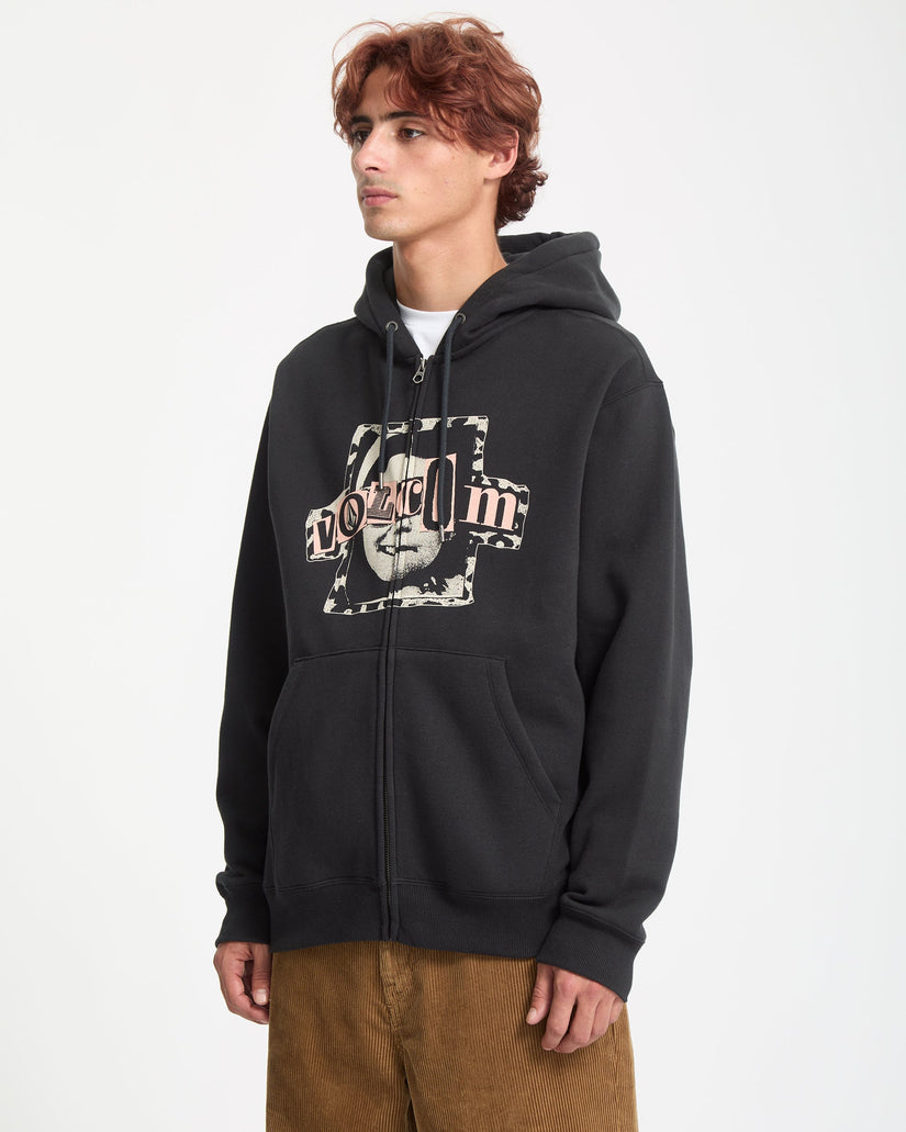 Sweat À Capuche Zippé Stick Stoner - Antique Black