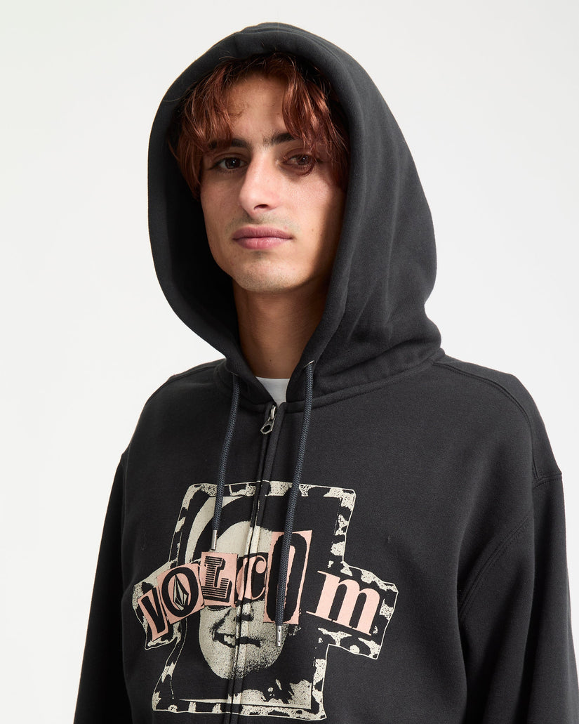 Sweat À Capuche Zippé Stick Stoner - Antique Black