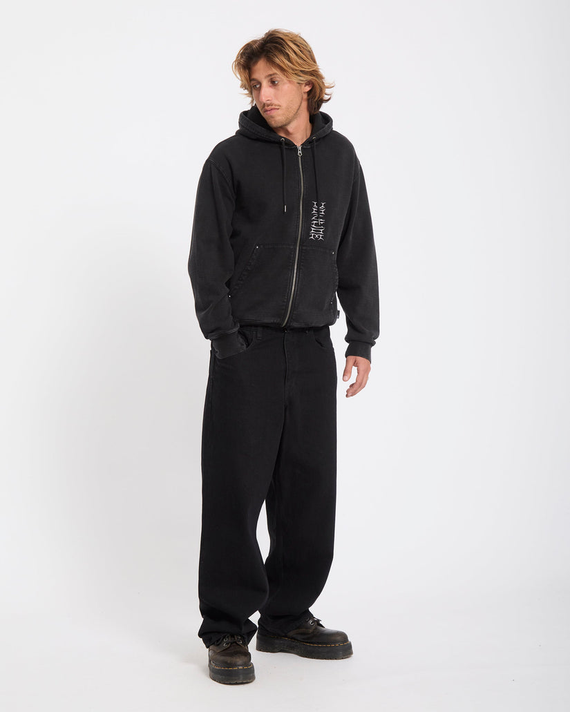Sweat à capuche zippé Studder - Black