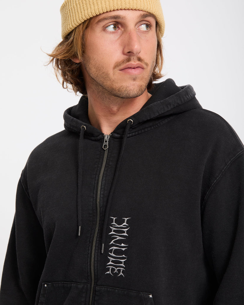 Sweat à capuche zippé Studder - Black