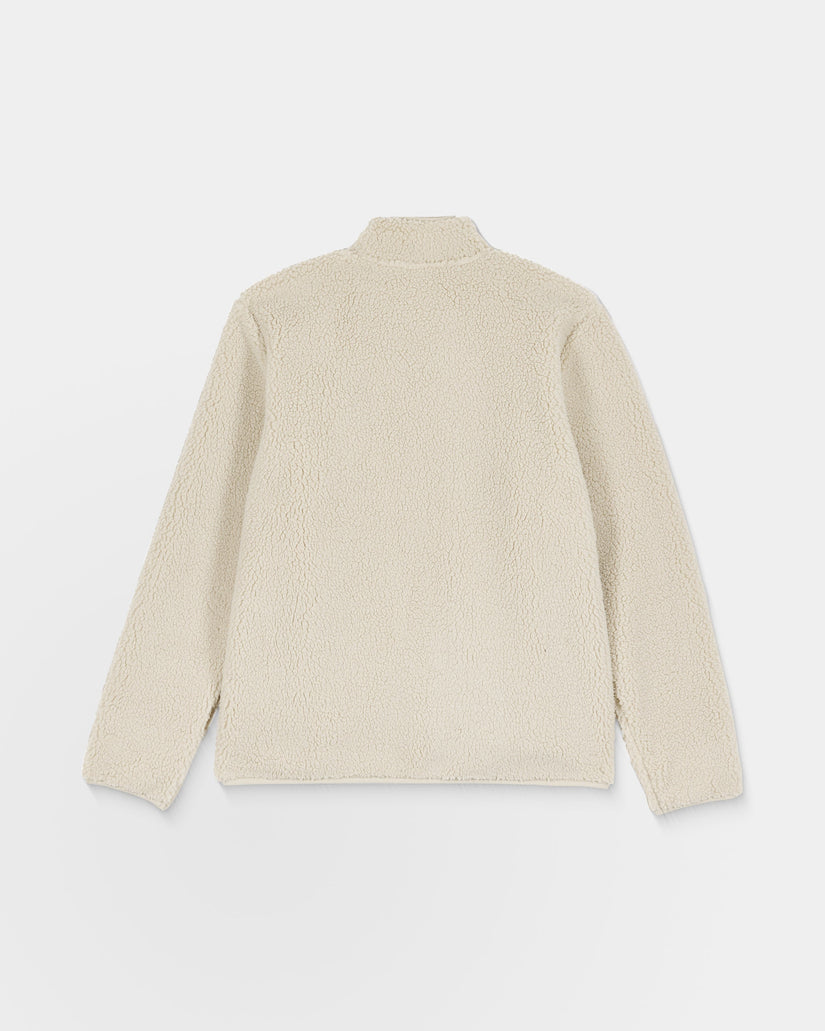 Sweat sherpa zippé Muzzer Fuzzar - Stone