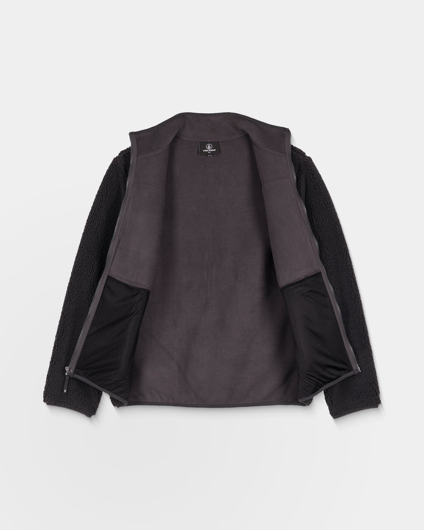 Veste sherpa zippée Storm Stone - Asphalt Black