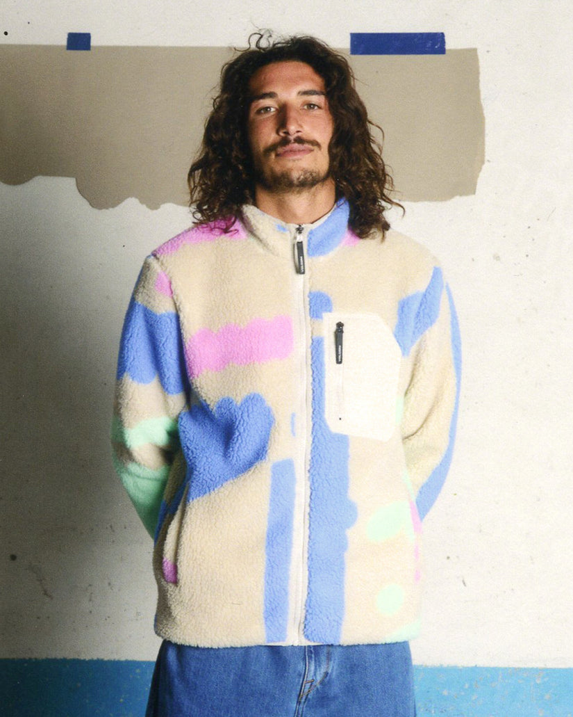 Veste sherpa zippée Carrau Fuzzar - Multi