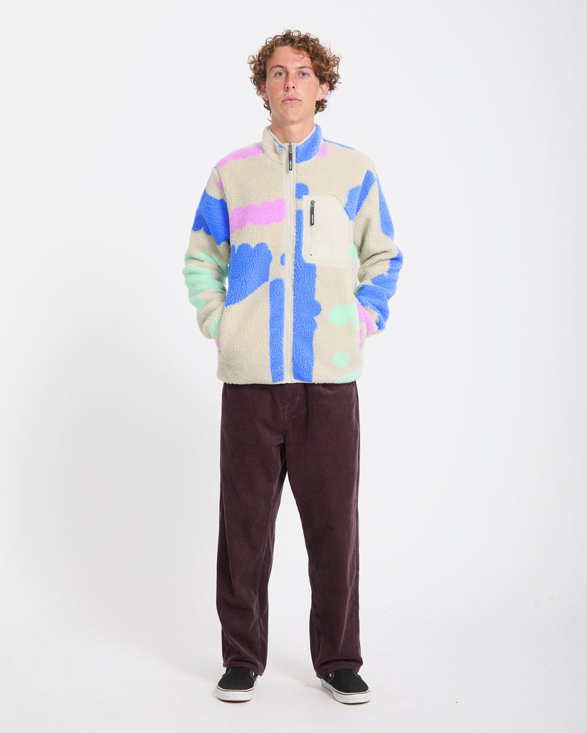Veste sherpa zippée Carrau Fuzzar - Multi