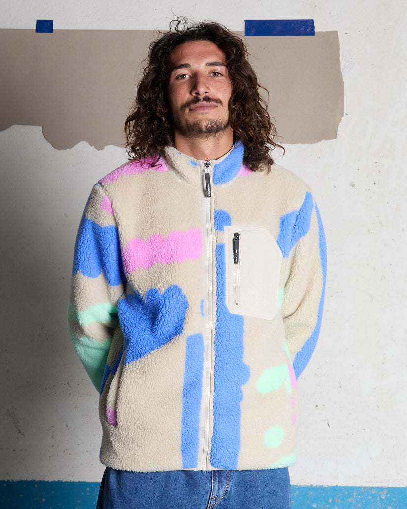 Veste sherpa zippée Carrau Fuzzar - Multi
