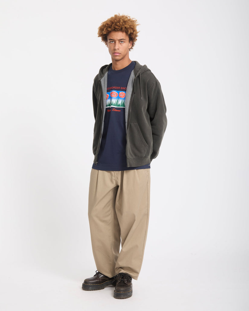 Sweat zippé Single Stone - Rinsed Black