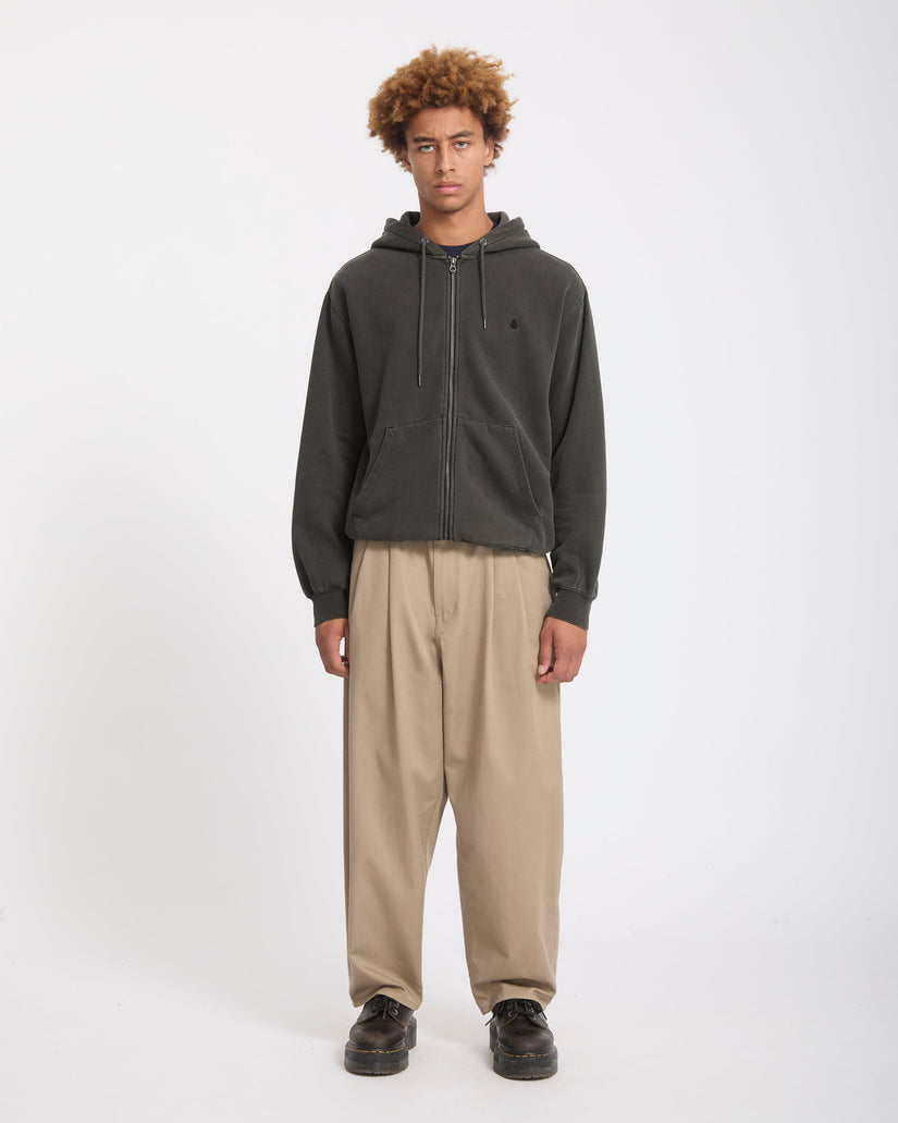 Sweat zippé Single Stone - Rinsed Black