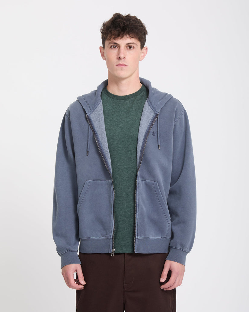 Sweat zippé Single Stone - Storm Blue